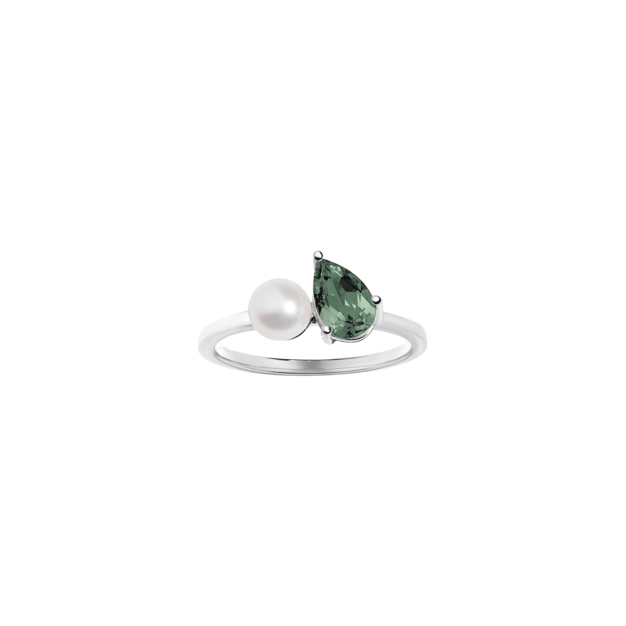 Radiant Ruby Pearl Ring