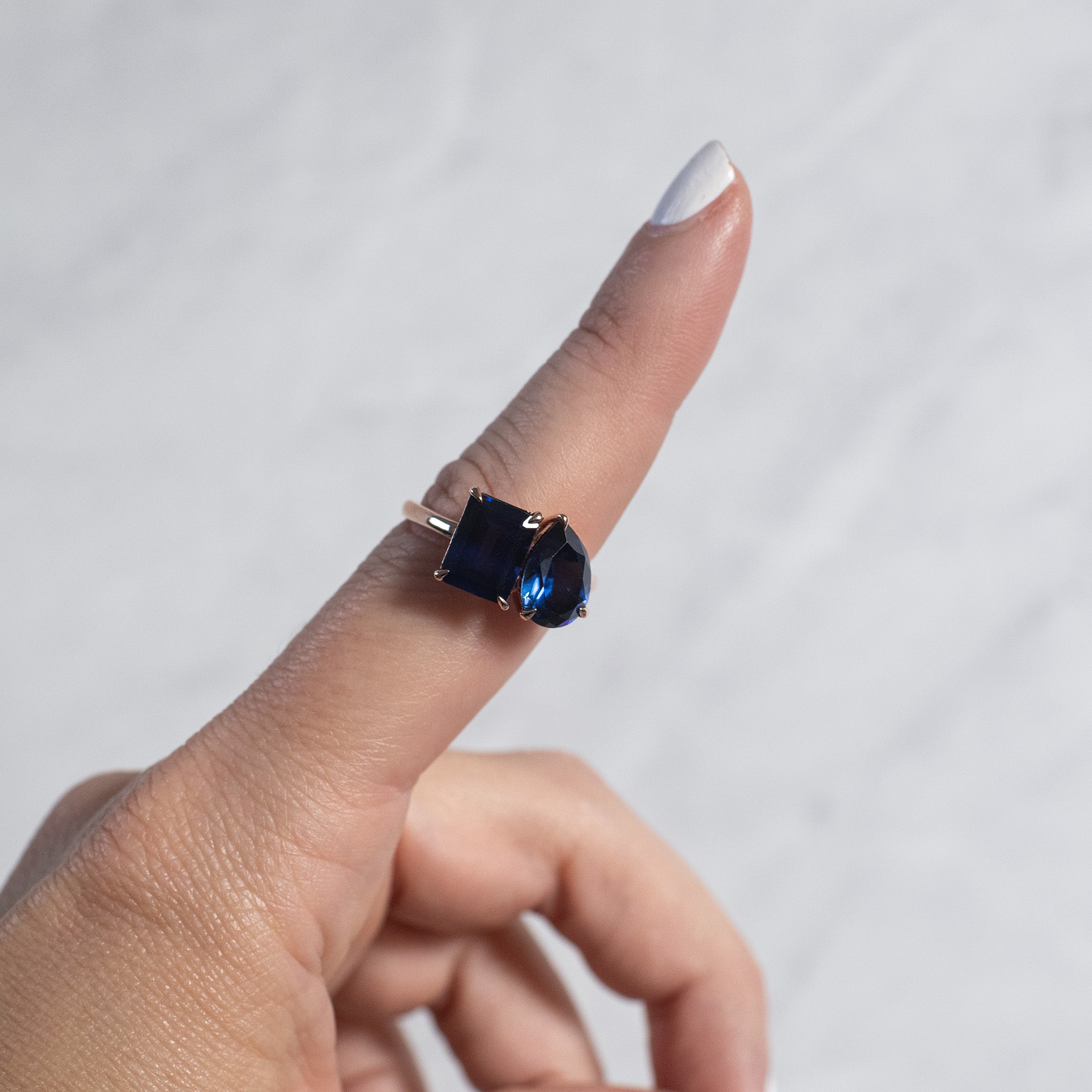 September Sapphire Serenity Ring