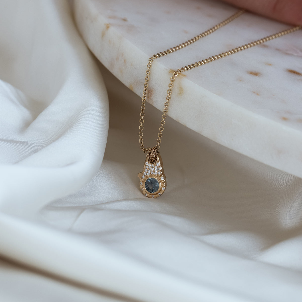 Sparkling Birthstone Lock Charm
