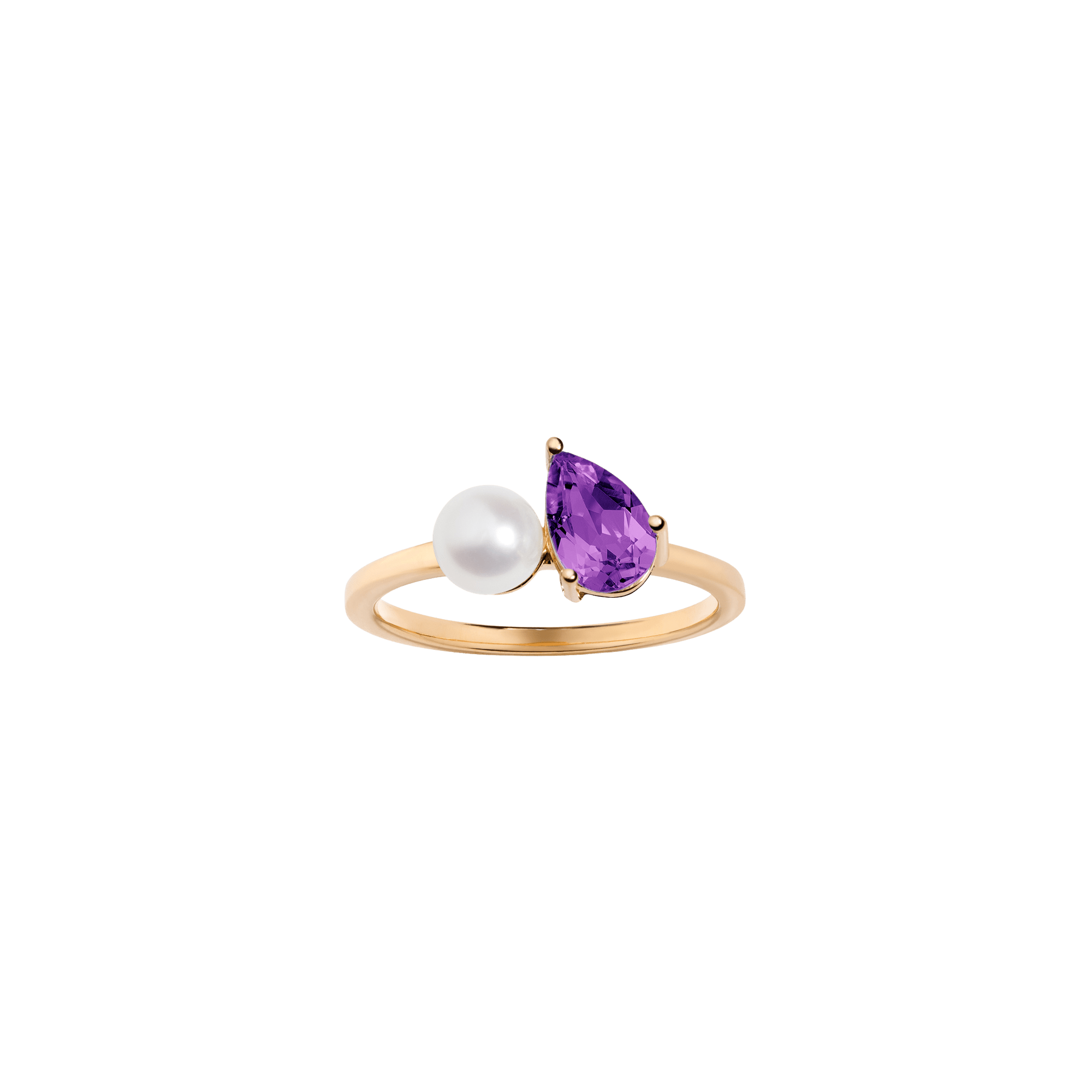 Radiant Ruby Pearl Ring
