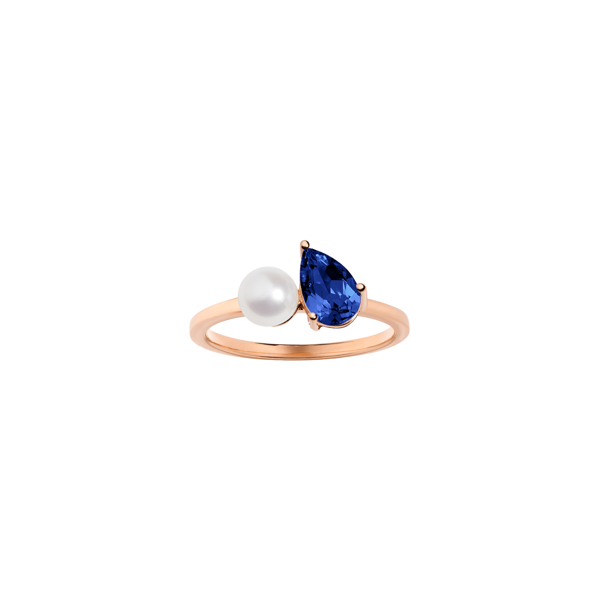 Radiant Ruby Pearl Ring