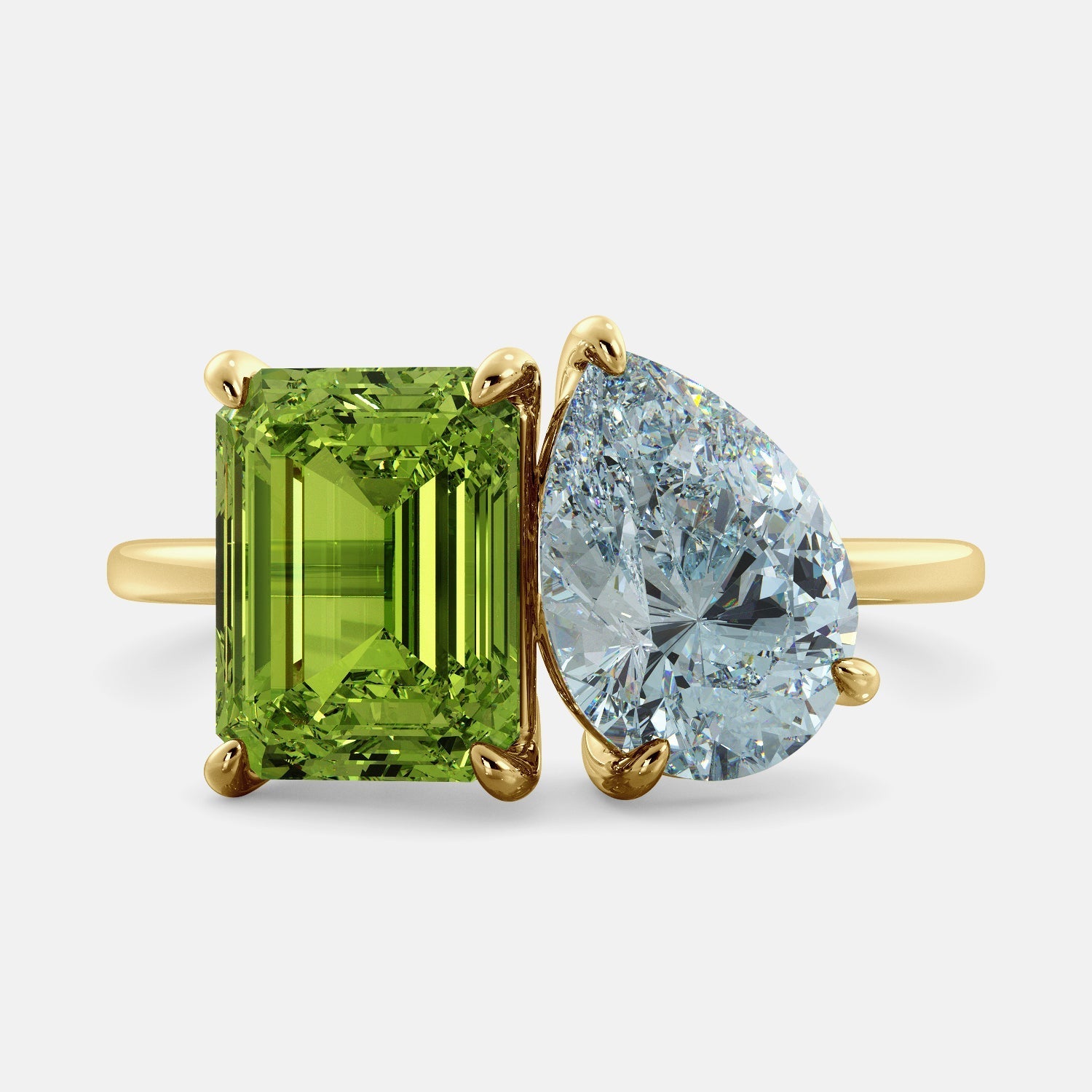 August Peridot Birthstone Ring