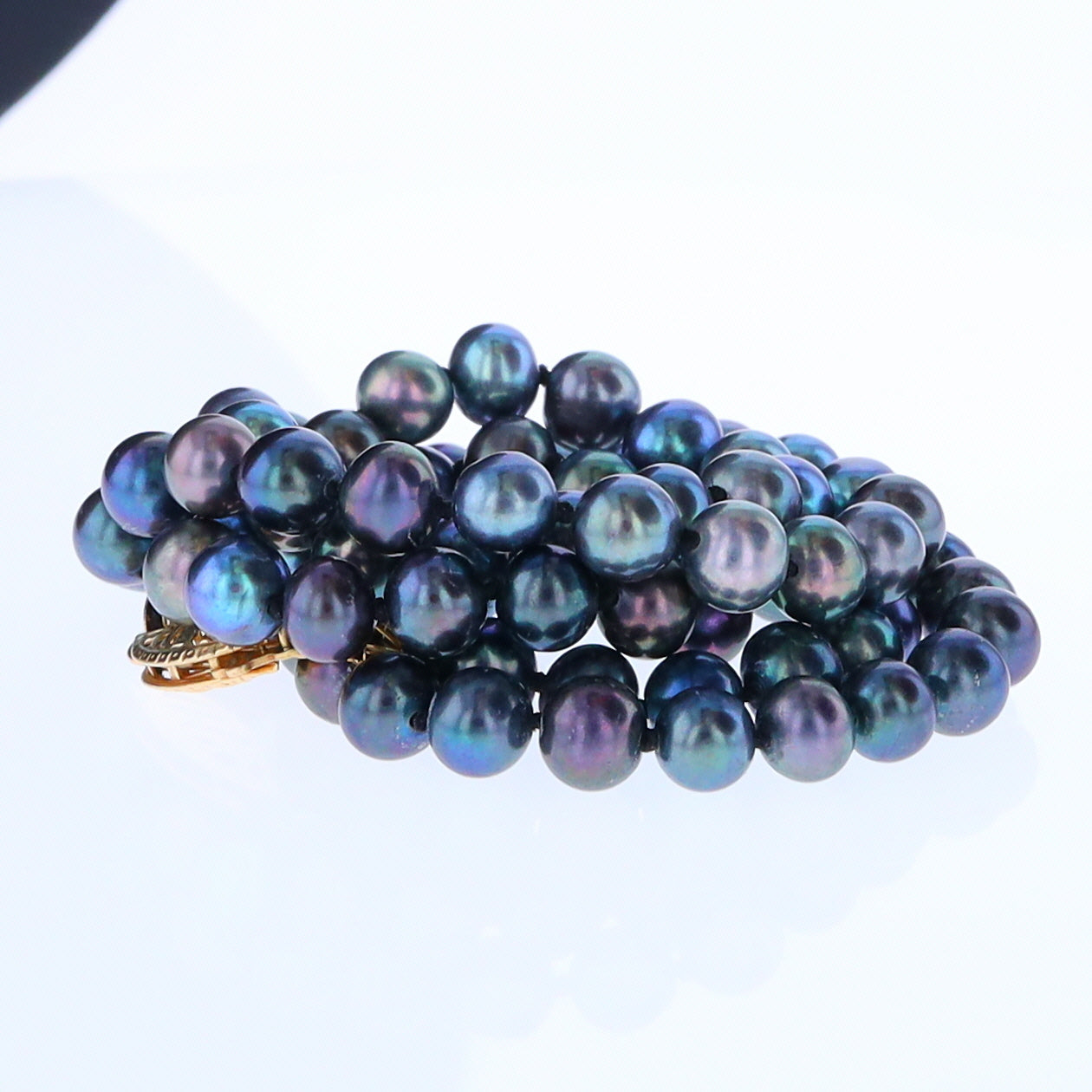 Ocean's Serenade Blue Pearl Necklace