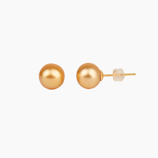 Golden Pearl Earrings