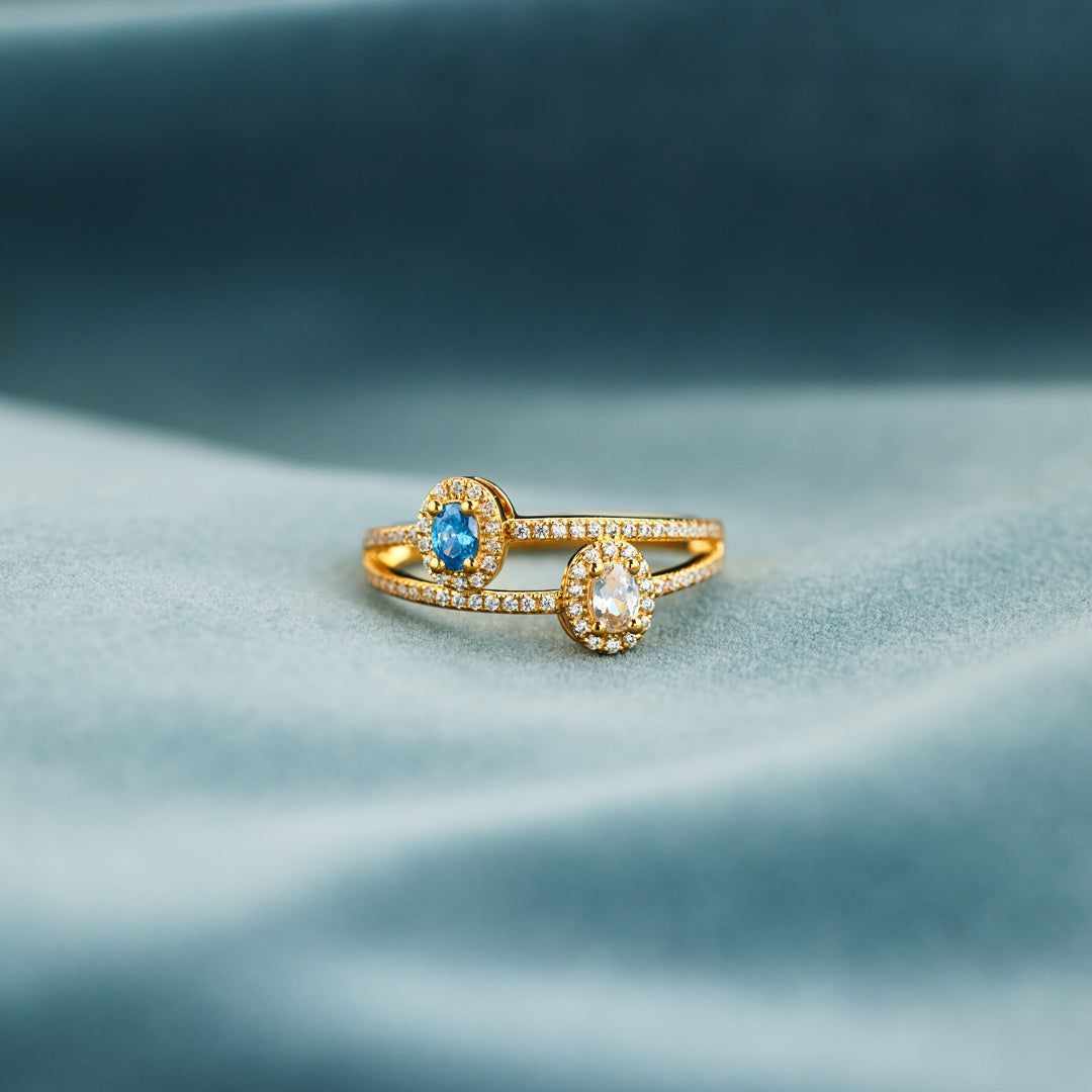 Heartfelt Two Tones Ring