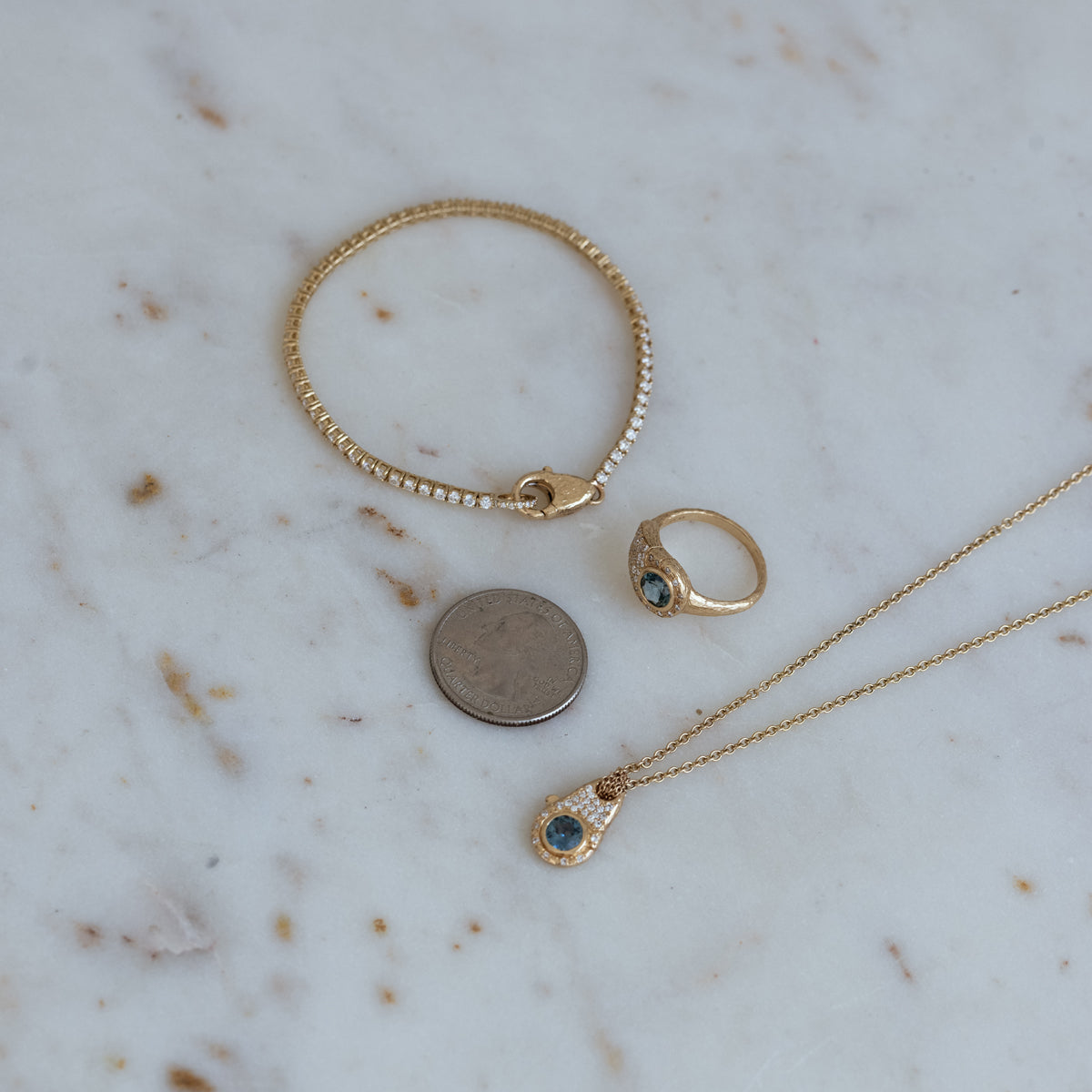Sparkling Birthstone Lock Charm