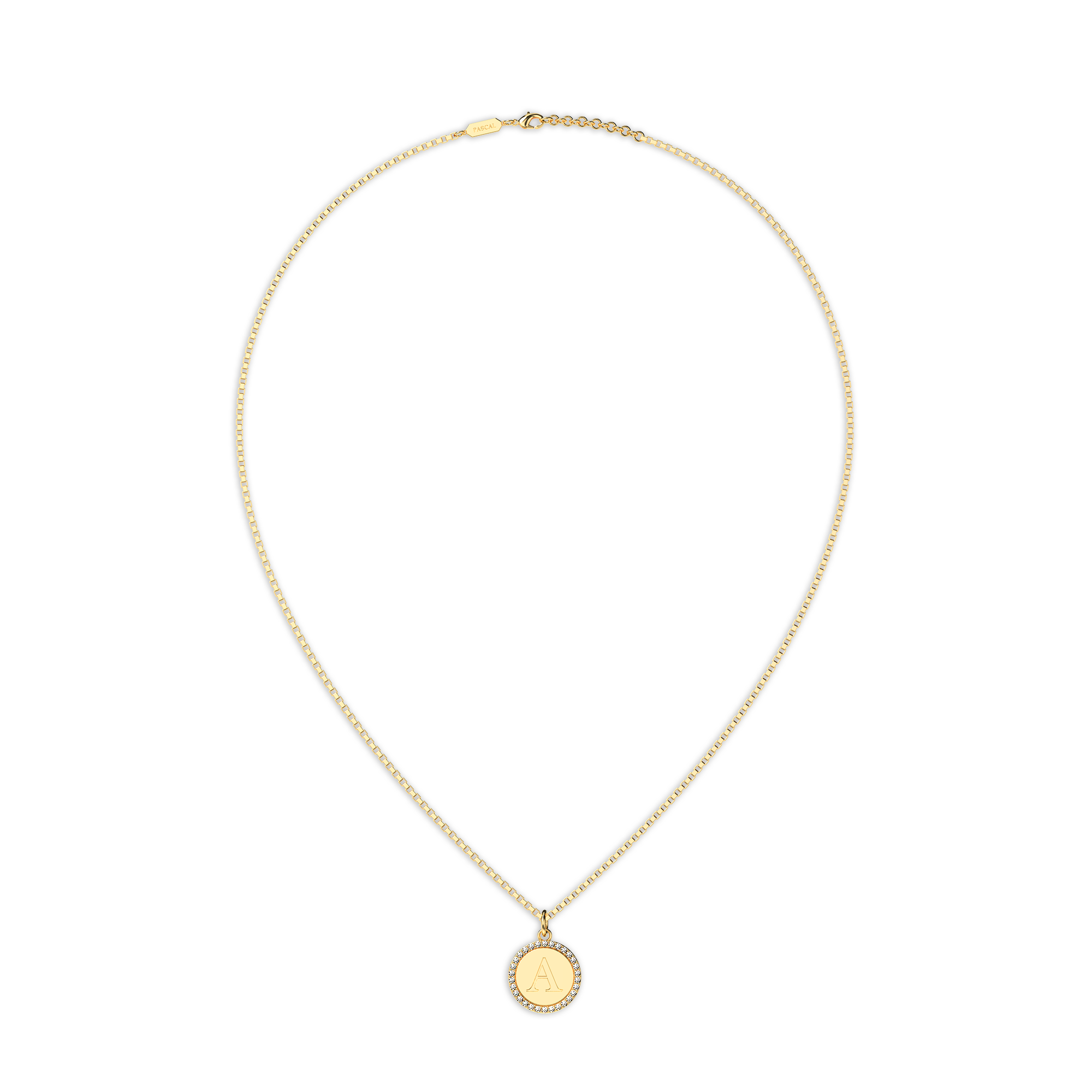 Vintage Men's Initial Necklace