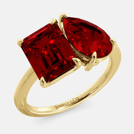 Ruby Radiance Birthstone Ring