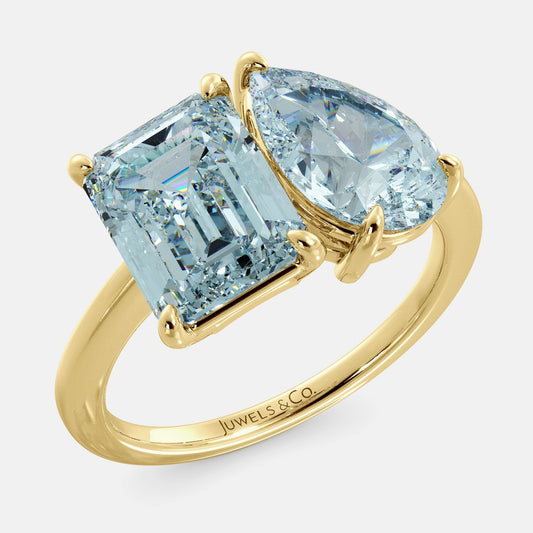 Aquamarine March Birthstone Ring