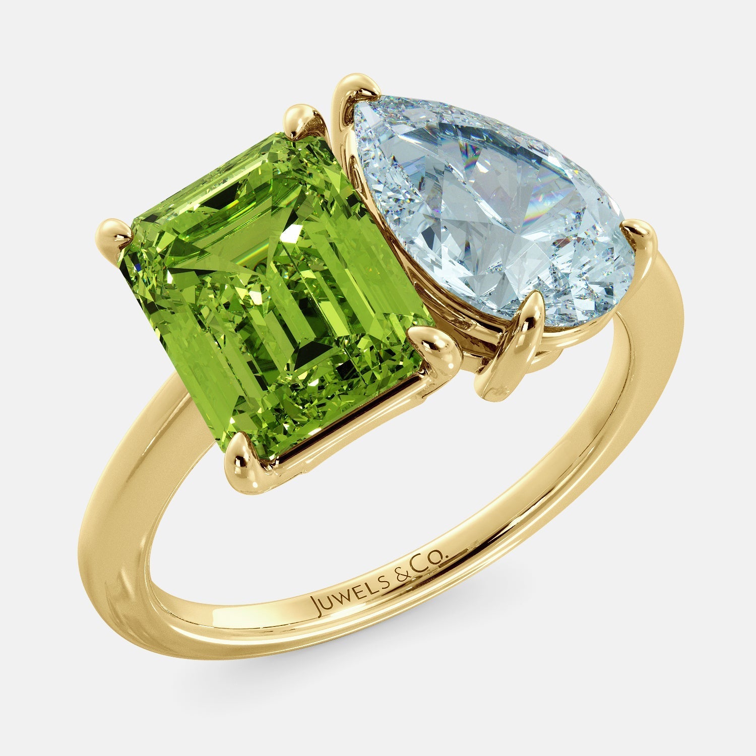 August Peridot Birthstone Ring