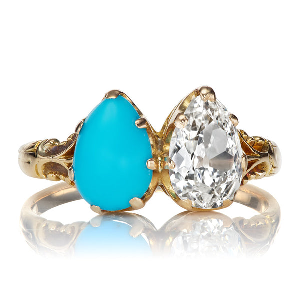 Victorian Turquoise Elegance Ring