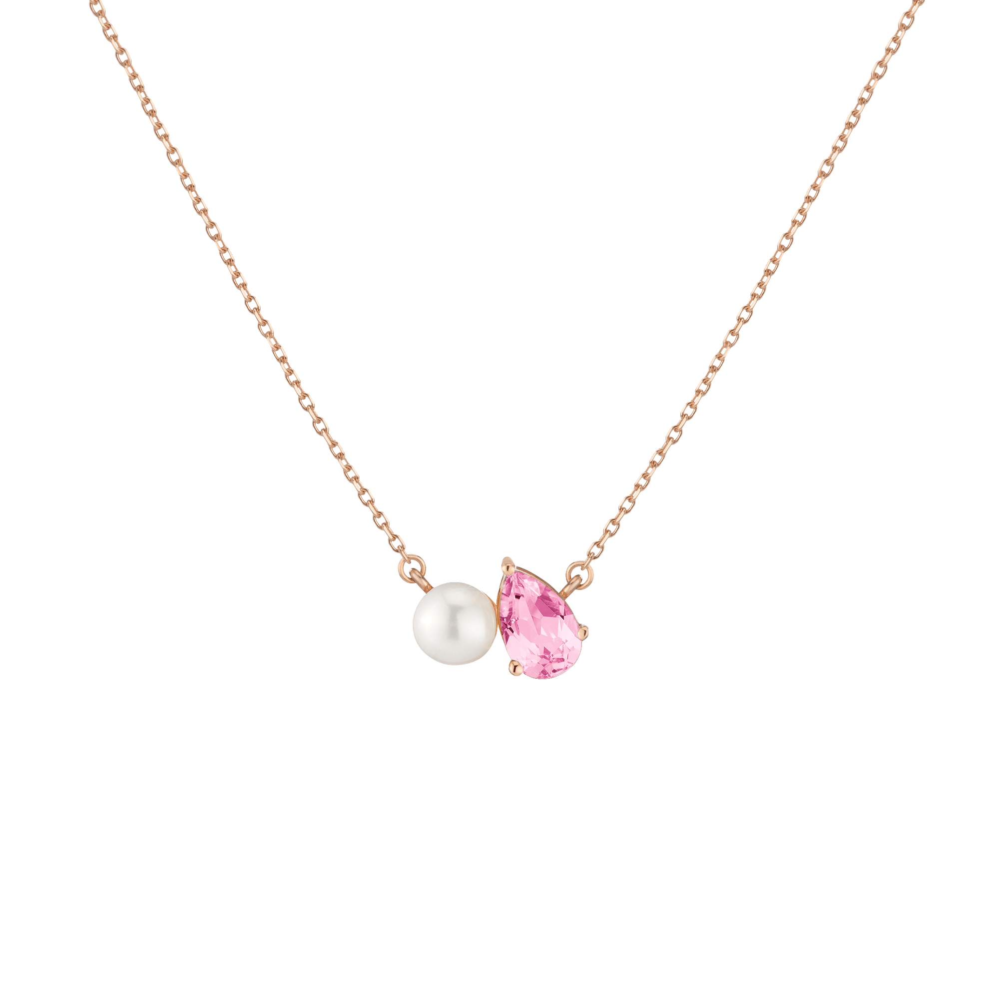 Duo Charm Birthstone Necklace