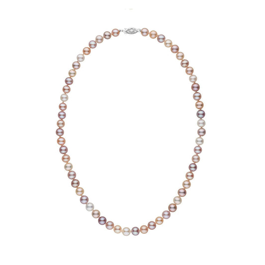 Gleaming Multi-Tone Yellow Pearl Necklace