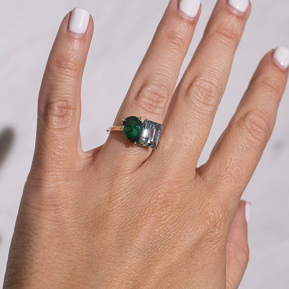 Aquamarine March Birthstone Ring