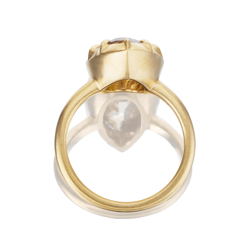 Vintage gold Ring with Fancy Brown Diamond
