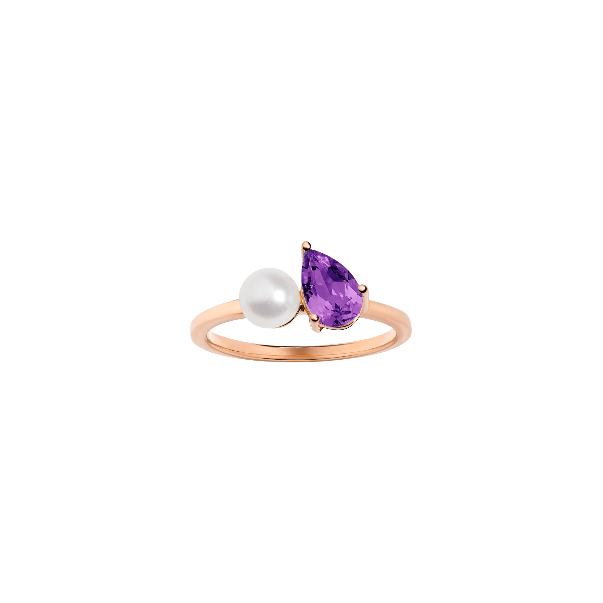 Radiant Ruby Pearl Ring