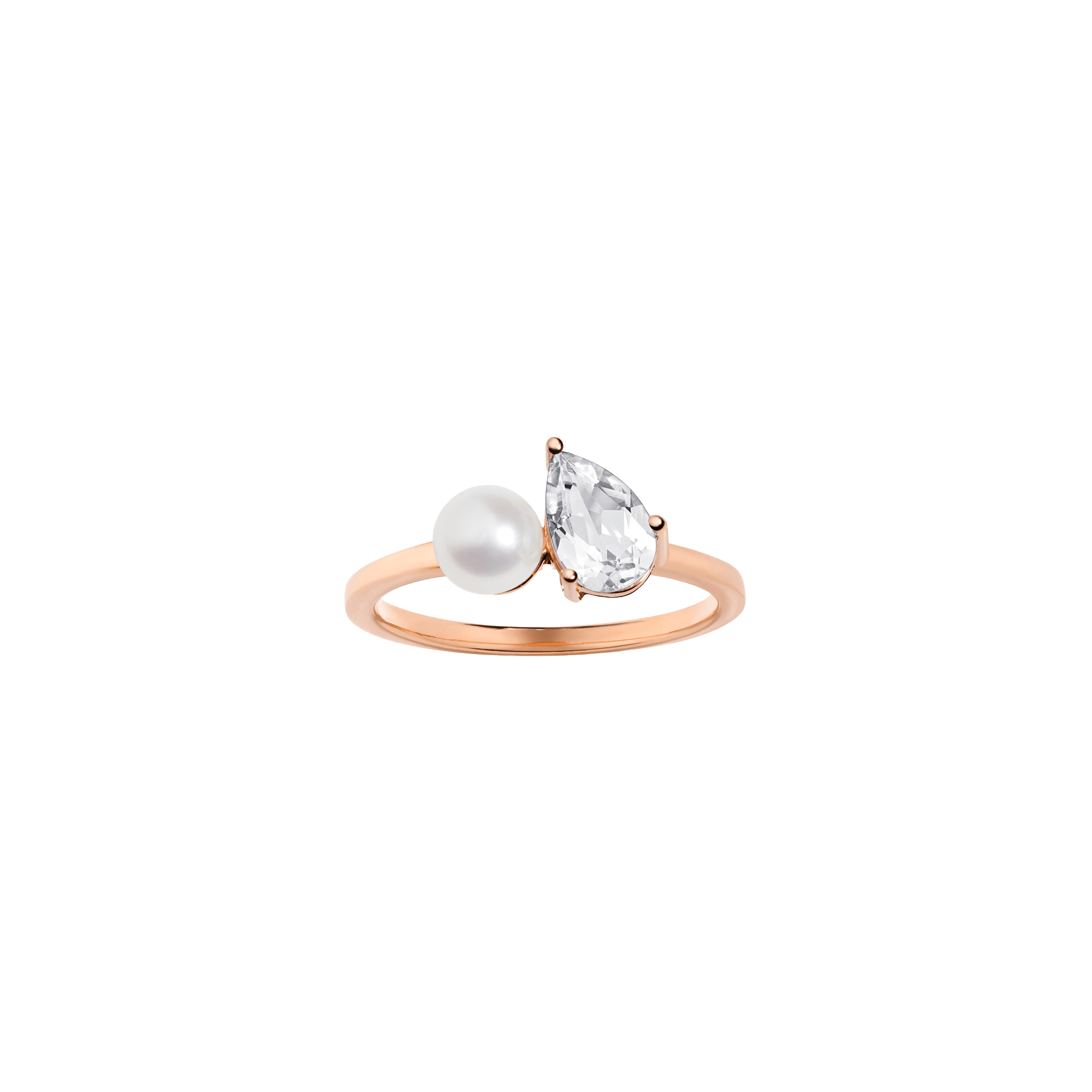 Radiant Ruby Pearl Ring