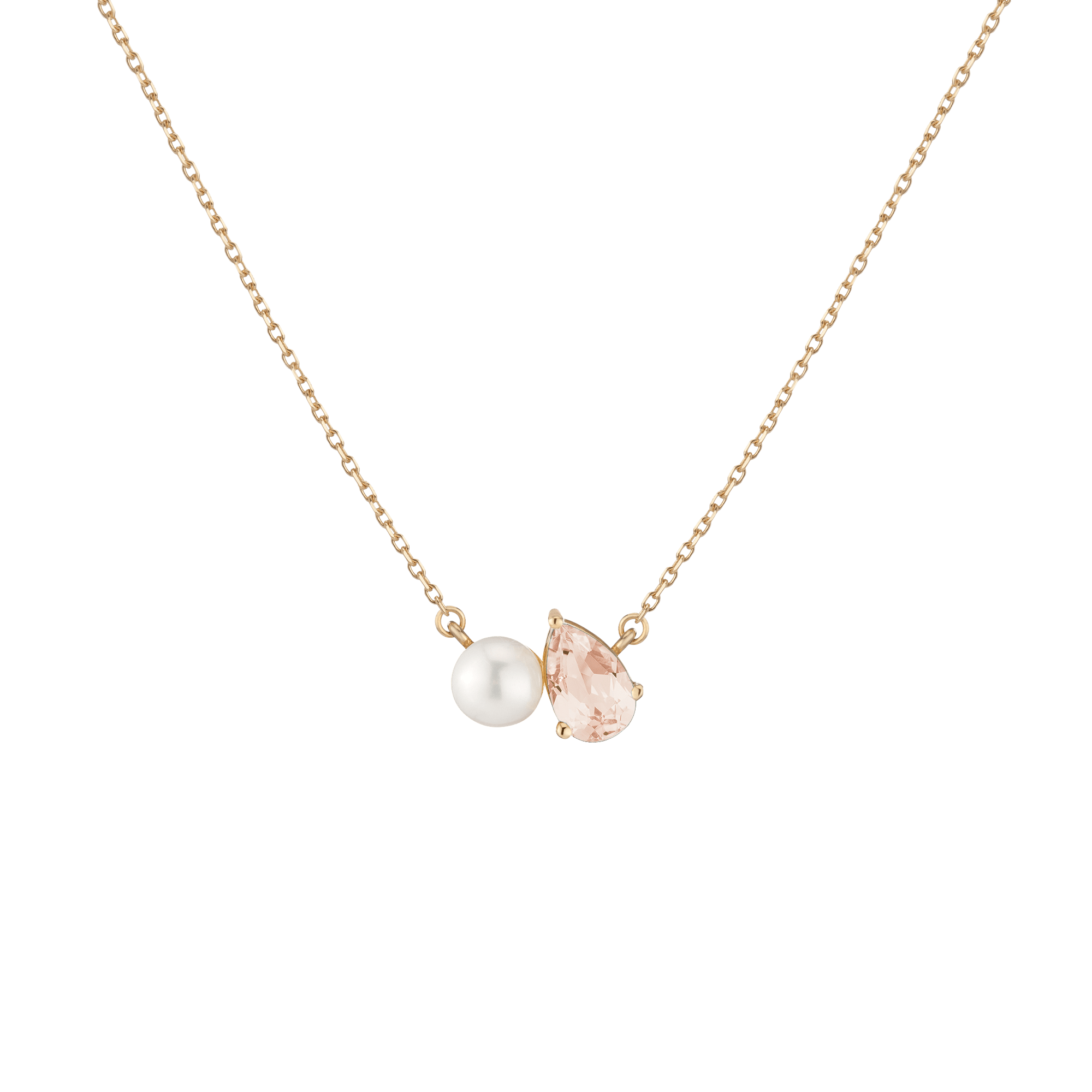 Duo Charm Birthstone Necklace