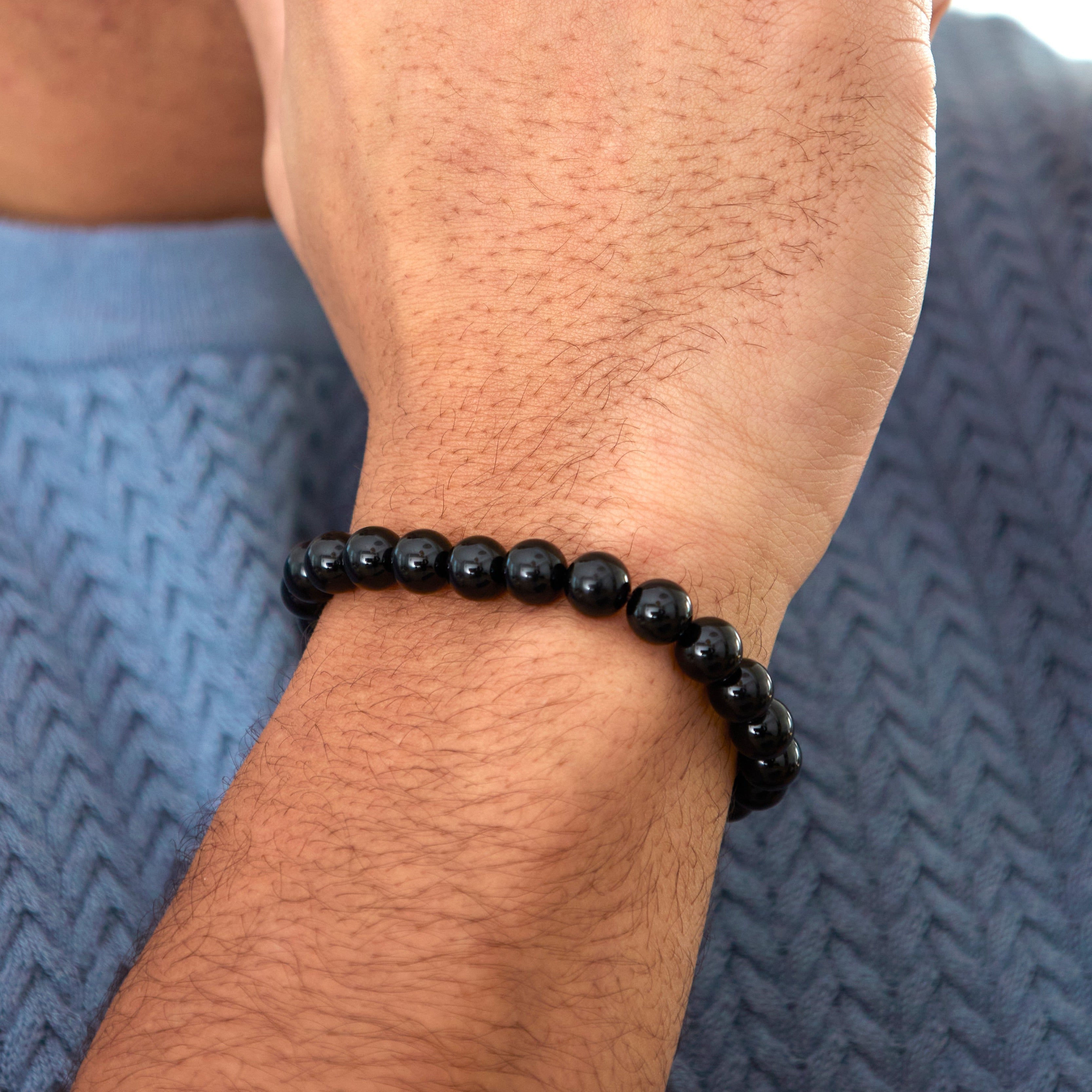 Calm & Cool Black Agate Band