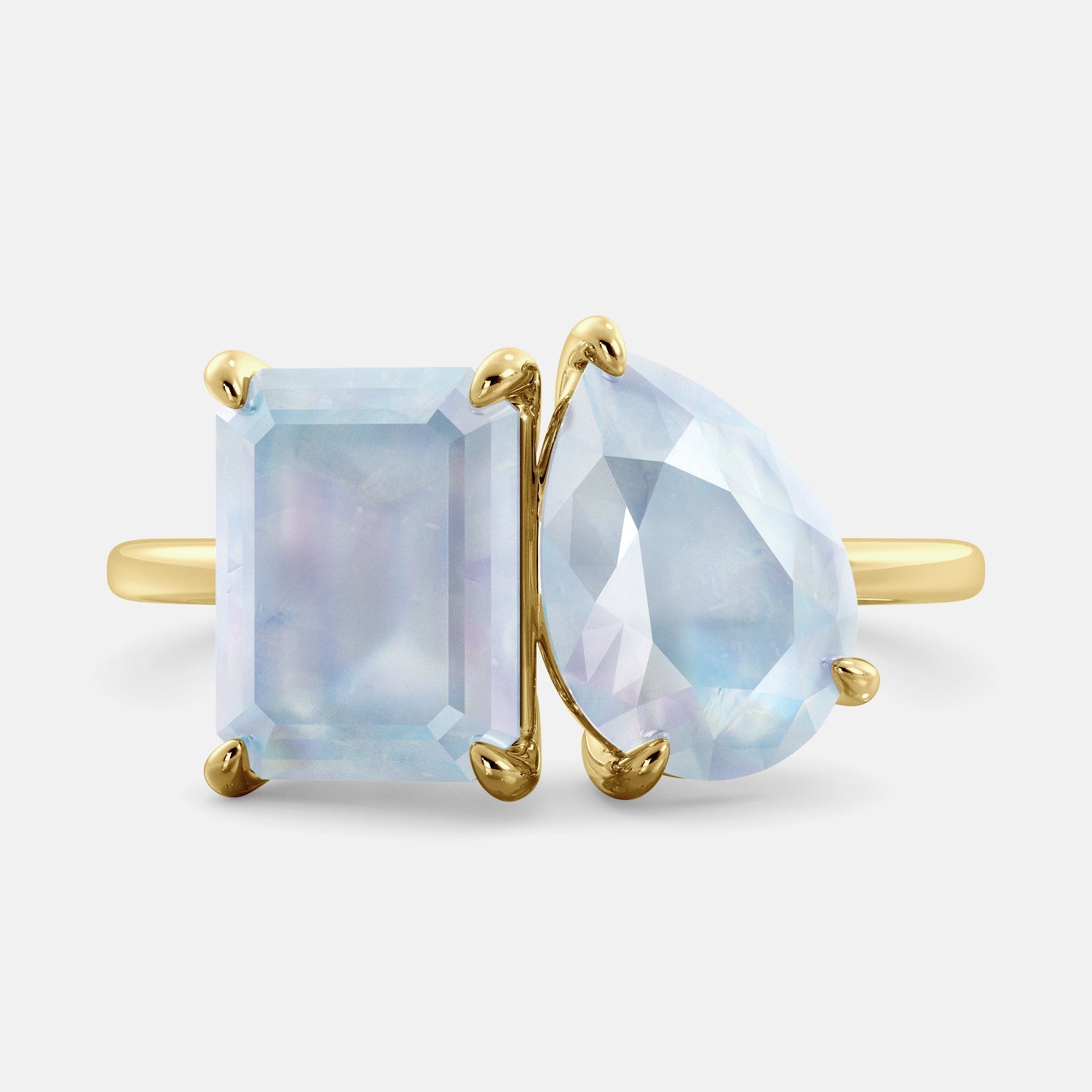 June Birthstone Charm Ring